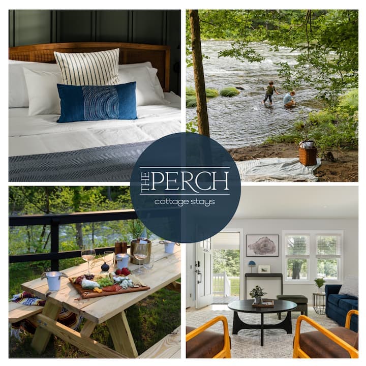 Perch Eagle House: Creek access + Sauna + Mt views