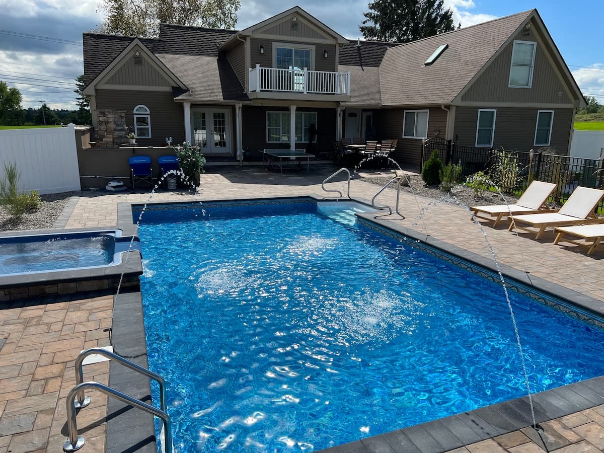 Resort style house with saltwater inground pool